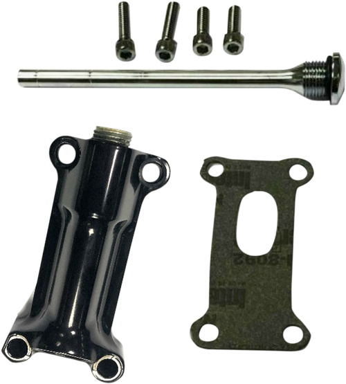 DRAG SPECIALTIES - 0710-0256 - Engine Oil Spout Kit - Black - 93'-98' Touring