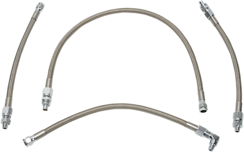 DRAG SPECIALTIES - 0711-0036 - Oil Line Kit - Stainless Steel - Softail