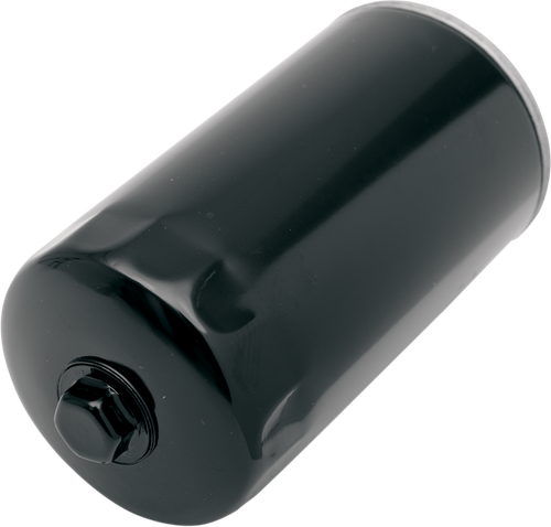 DRAG SPECIALTIES - 0712-0023 - Oil Filter with Nut - Black - Dyna