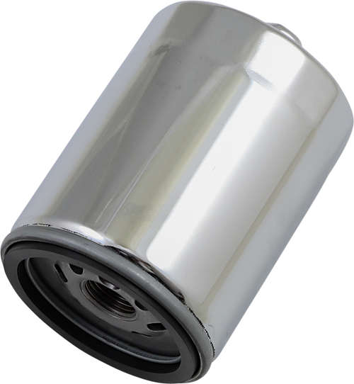 DRAG SPECIALTIES - 0712-0642 - Oil Filter with Nut - Chrome - M8