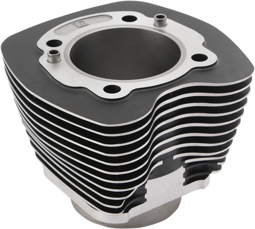 DRAG SPECIALTIES - 0931-0822 - Cylinder - 3.875" Bore - Black with Highlighted Fins - 103" Twin Cam '99-'17