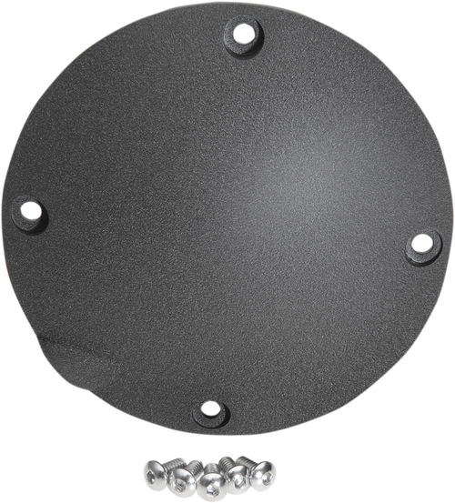 DRAG SPECIALTIES - 1107-0366 - Derby Cover - Wrinkle Black - 4 Hole - '94-'03 Sportster
