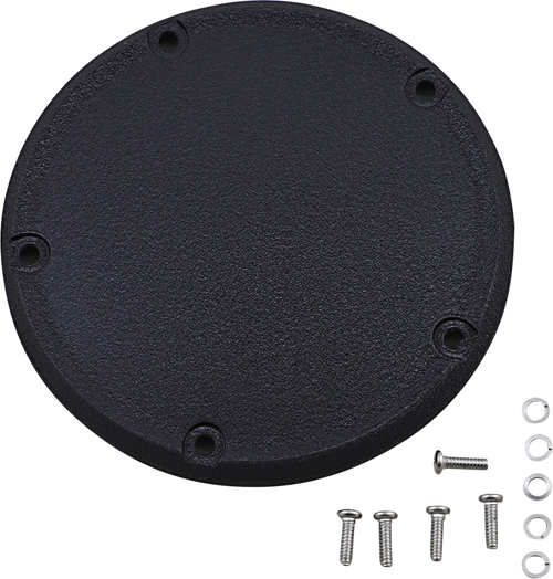 DRAG SPECIALTIES - 1107-0661 - Derby Cover - Wrinkle Black - 5 Hole - '18-'25 Softail