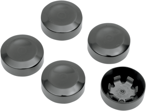 DRAG SPECIALTIES - 1201-0598 - Rear Pulley Bolt Cover - Black