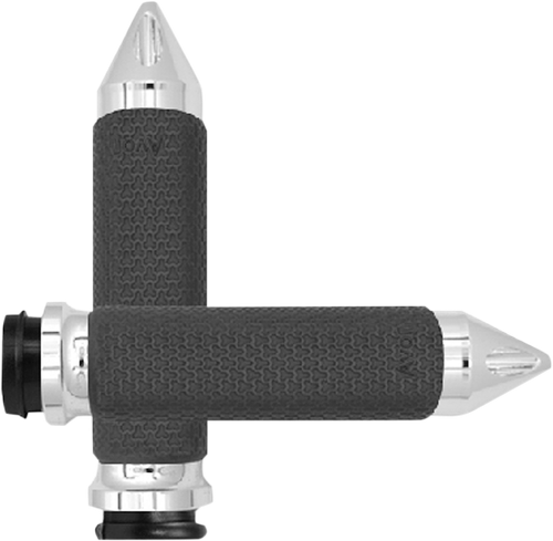AVON GRIPS - MF-63-CH-FLY-SP - Vibration Dampening Memory Foam Grips - Small - Spike - TBW - Chrome