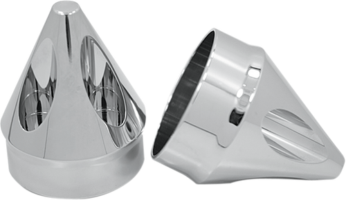AVON GRIPS - AXL-SPK-CH-TOUR - Front Axle Nut Cover - Chrome - Spike - 7/8"/1"
