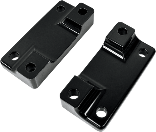 DRAG SPECIALTIES - 1410-0064 - Fender-To-Fork Adapters - Gloss Black