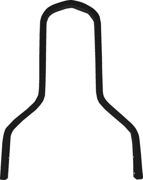 DRAG SPECIALTIES - 1501-0779 - Square Sissy Bar - Short - Black - 11" H x 11" W