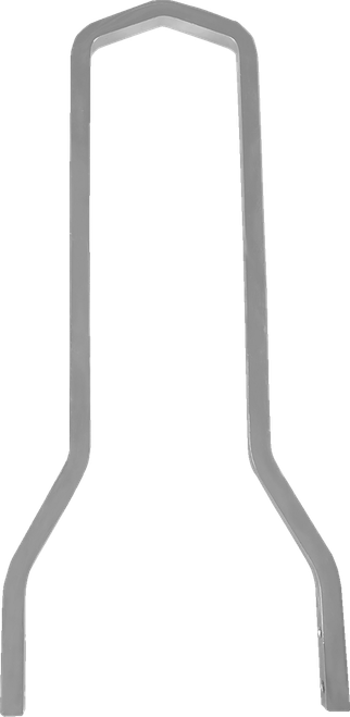 DRAG SPECIALTIES - 1501-0783 - Square Sissy Bar - Chrome - 15.14" H x 8.25" W