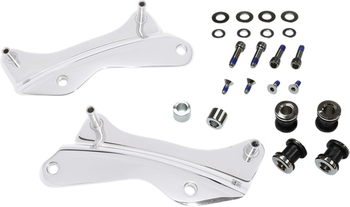 DRAG SPECIALTIES - 1510-0495 - Backrest Docking Kit - Chrome