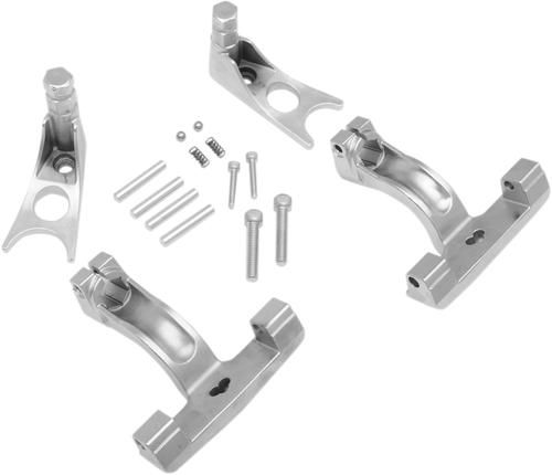 DRAG SPECIALTIES - 1621-0512 - Passenger Floorboard Mount - Chrome - FL/FX