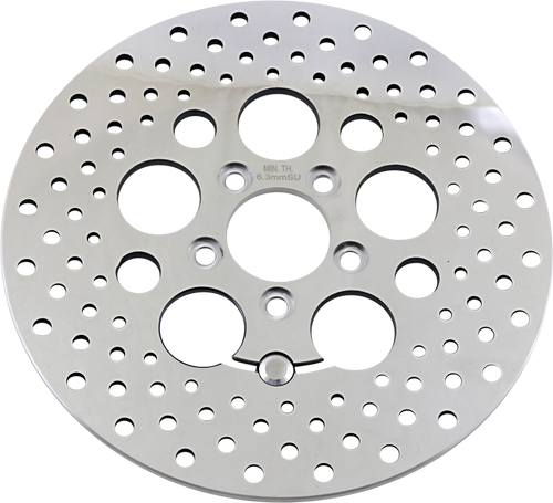 DRAG SPECIALTIES - 1710-1062 - Drilled Brake Rotor - Rear - 11.8" - Touring