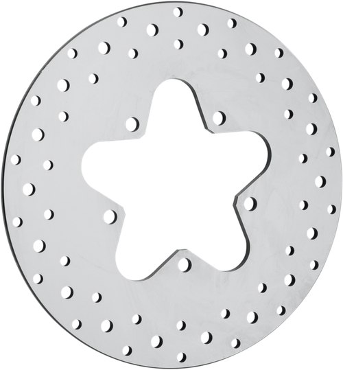 DRAG SPECIALTIES - 1710-1063 - Drilled Brake Rotor - Rear - 11.5" - Touring