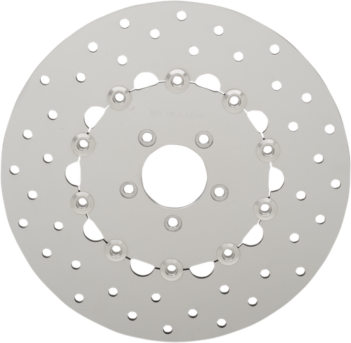 DRAG SPECIALTIES - 1710-3157 - Drilled Brake Rotor - Front - 11.8" - Dyna