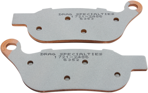 DRAG SPECIALTIES - 1721-2486 - Sintered Brake Pads - Harley-Davidson