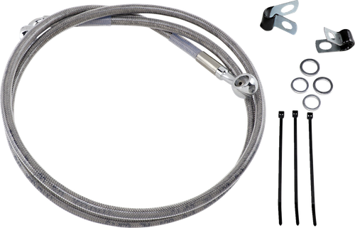 DRAG SPECIALTIES - 1741-2678 - Brake Line - Front - +8" - Stainless Steel