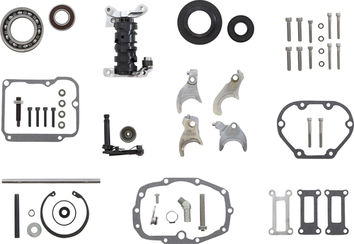 BAKER DRIVETRAIN - OD6-404P2-02 - Gear Set - Overdrive/6-Speed - Polished - '02-'06 Touring