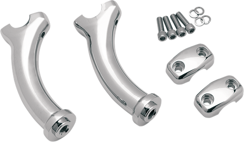 DRAG SPECIALTIES - 1803-3306 - 5-1/2" Deuce Style Handlebar Risers - 2"