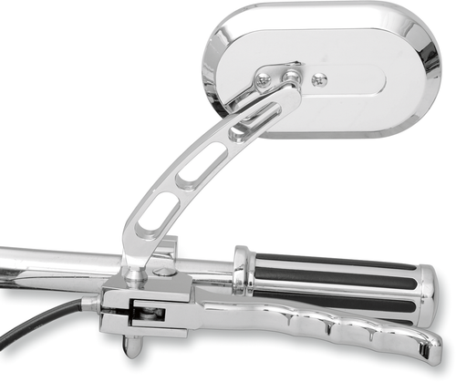 DRAG SPECIALTIES - 1901-6232 - Mirror - Side View - Oval - Chrome - Left - Each