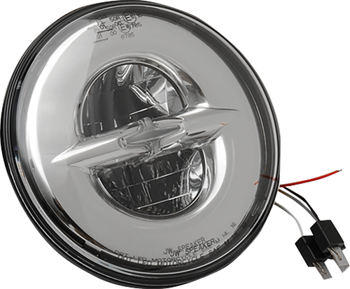 DRAG SPECIALTIES - 2001-1542 - 7" Reflector-Style Headlight - Chrome