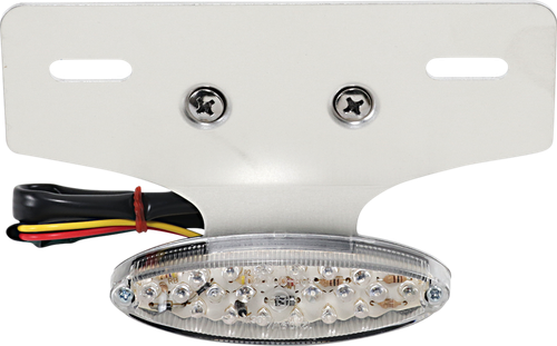 DRAG SPECIALTIES - 2010-0572 - Taillight/License Plate Mount - Cat Eye -Clear Lens - Red LED