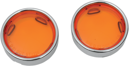 DRAG SPECIALTIES - 2020-0548 - Lens w/Trim Ring - Amber