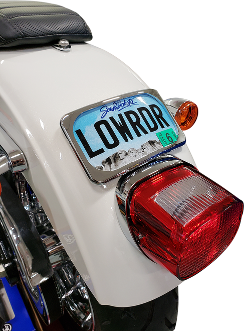 DRAG SPECIALTIES - 2030-0625 - License Plate Mount - Large Radius