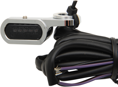 DRAG SPECIALTIES - 2040-2129 - LED Handlebar Marker Lights - Hydraulic Clutch - Chrome/Smoke