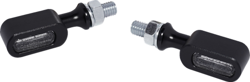 DRAG SPECIALTIES - 2040-2776 - Marker Light - Clear/Amber - Matte Black