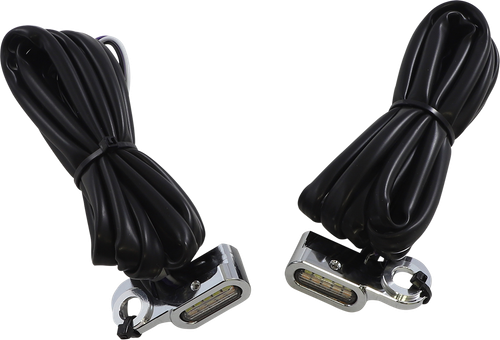 DRAG SPECIALTIES - 2040-2778 - Marker Lights - White/Amber - Chrome