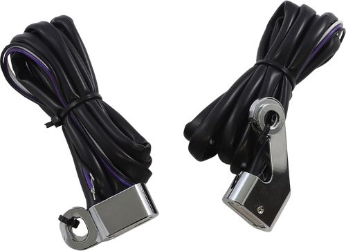 DRAG SPECIALTIES - 2040-2790 - Marker Lights - White/Amber - Chrome
