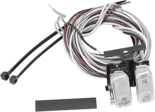 DRAG SPECIALTIES - 2106-0083 - Handlebar Switch Kit - Start/Stop - Chrome