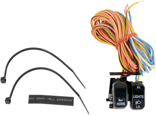 DRAG SPECIALTIES - 2106-0086 - Handlebar Switch Kit - Dimmer/Horn - Black