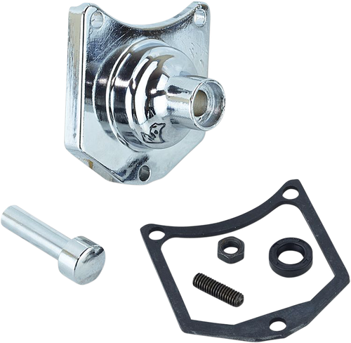 DRAG SPECIALTIES - 2110-0980 - End Cover - Solenoid/Starter Button - Chrome