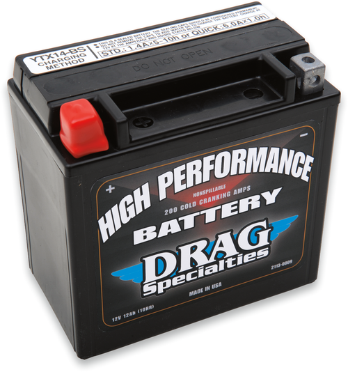 DRAG SPECIALTIES - 2113-0009 - High Performance Battery - YTX14