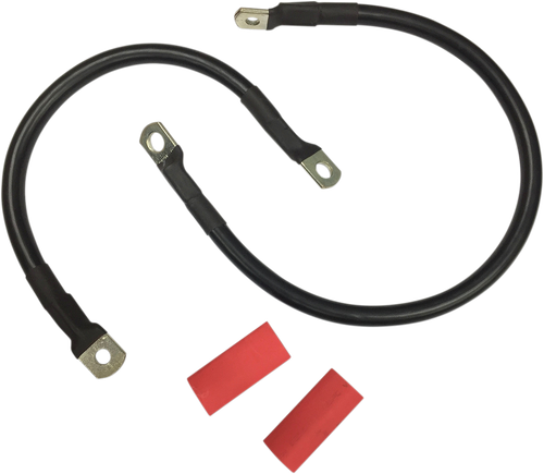 DRAG SPECIALTIES - 2113-0666 - Black Battery Cable Set - '86-'03 XL