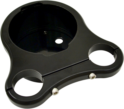 DRAG SPECIALTIES - 2201-0200 - 1.25" T-Bar Single Gauge Mount - Gloss Black - For '00-'20 OEM Style Gauges