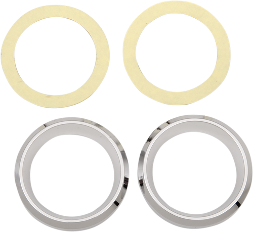 DRAG SPECIALTIES - 2202-0061 - Instrument Gauge Bezel - Chrome - 2" Diameter