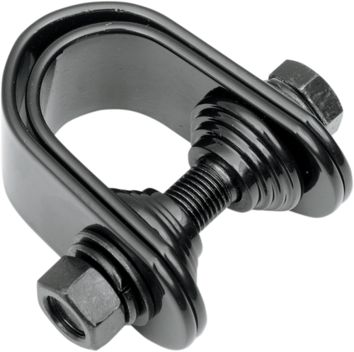 DRAG SPECIALTIES - 2210-0273 - Mini Speedometer/Tachometer Clamp - For 1"/1.25" Tube - Gloss Black
