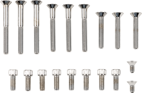DRAG SPECIALTIES - 2401-0775 - Bolt Kit - Primary/Transmission Side Cover/Derby Cover - Knurled - Touring