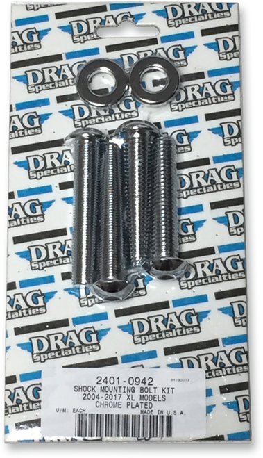 DRAG SPECIALTIES - 2401-0942 - Shock Mount Kit - Chrome