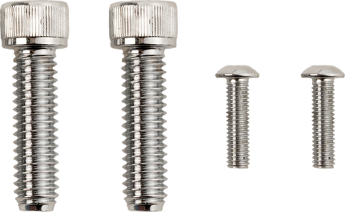DRAG SPECIALTIES - 2401-0985 - Bolt Kit - Rear Brake Control - Knurled/Socket-Head - Chrome - M8