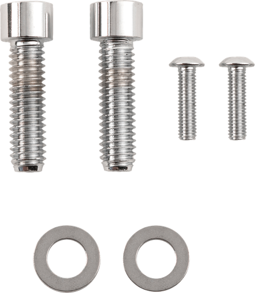 DRAG SPECIALTIES - 2401-0986 - Bolt Kit - Rear Brake Control - Smooth/Socket-Head - Chrome - M8