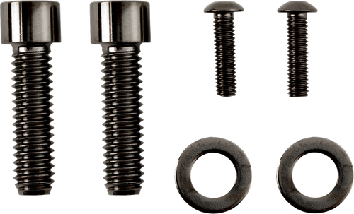 DRAG SPECIALTIES - 2401-1037 - Bolt Kit - Rear Brake Control - Smooth/Socket-Head - Black/Chrome - M8