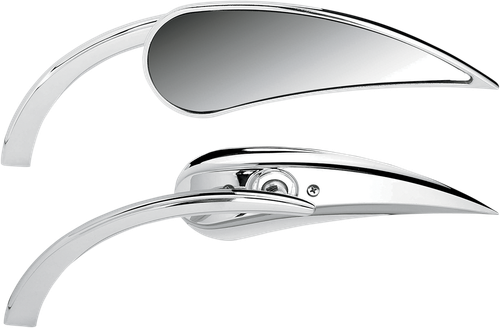ARLEN NESS - 13-410 - Mirror - Micro - Rad 2 - Side View - Teardrop - Chrome - Left