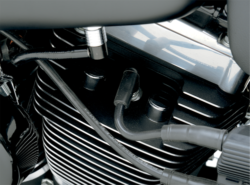 DRAG SPECIALTIES - 2402-0073 - Head Bolt Covers - Chrome - 4 Pack