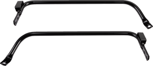 DRAG SPECIALTIES - 3501-1974 - Saddlebag Support Brackets - Black - FL '04-'08