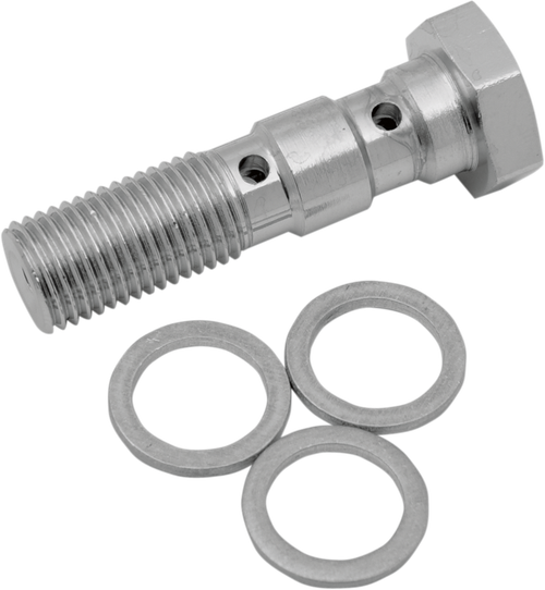 DRAG SPECIALTIES - DS098117 - Banjo Bolt - 3/8-24 - Dual
