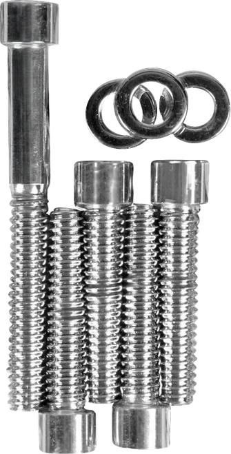 DRAG SPECIALTIES - DS-190395S - Bolt Set - Transmission Top Cover - Knurled/Socket-Head