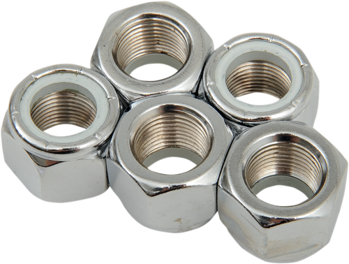 DRAG SPECIALTIES - DS-190532 - Nuts - Nylon - Chrome - 5/8"-18